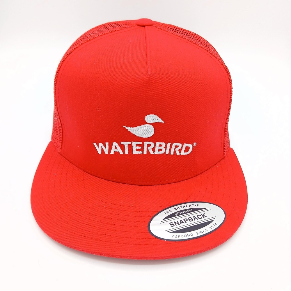 Waterbird Hat Cap Snap Back‎ Trucker Mesh Embroidered Yupoong Classic Mens NWOT